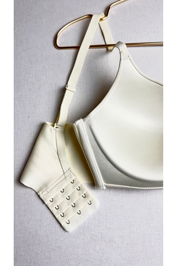 Basic Laser Fabric No-Show Padding Bra - 4