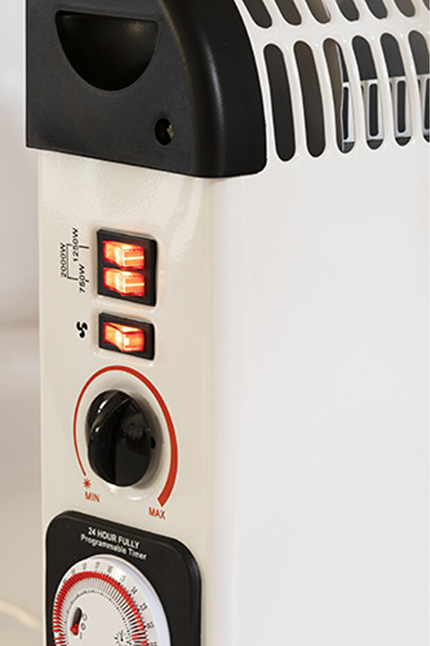 MS 7741 white Convector heater with timer and turbo blower - 15