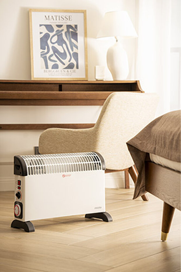 MS 7741 white Convector heater with timer and turbo blower - 16