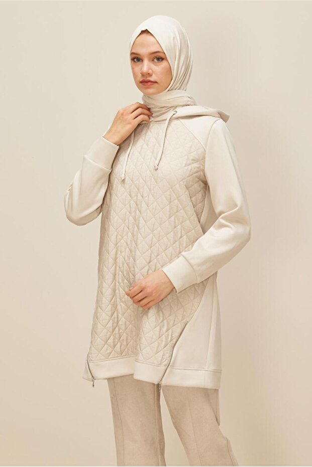 KAPÜŞONLU EŞOFMAN TUNİK 45181 - 2