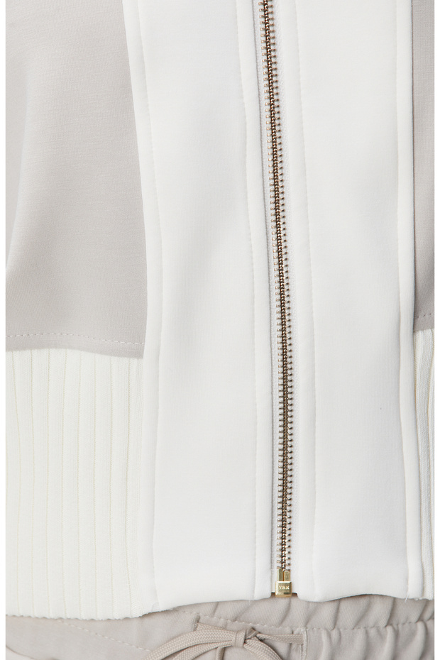 Taş Kapüşonlu Crop Sweatshirt - 6