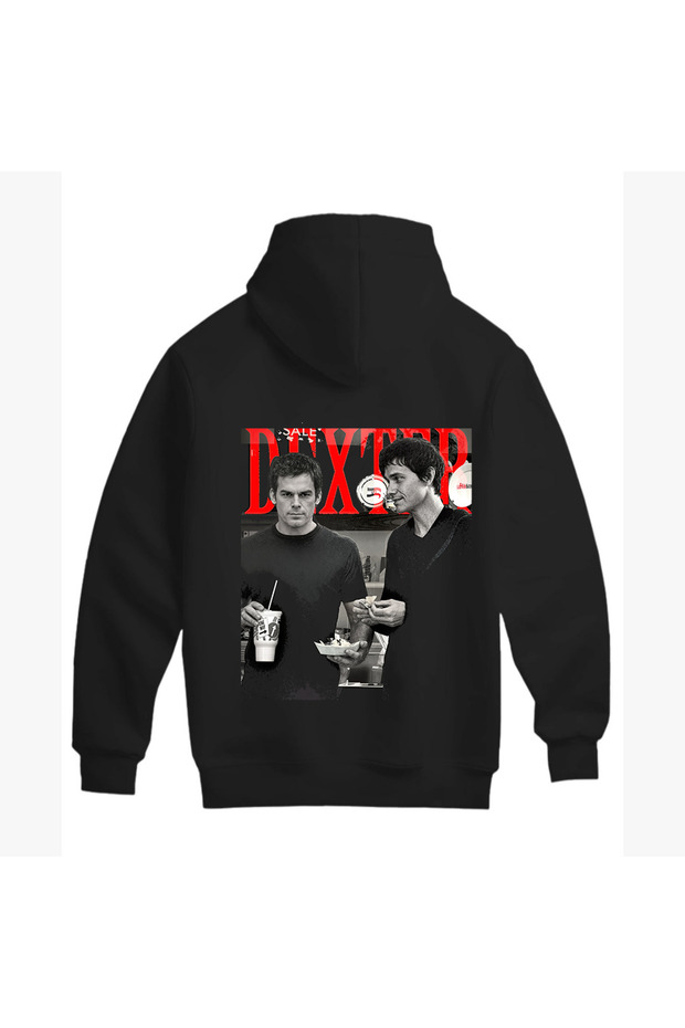 Dexter Unisex Cotton New High Quality Sweatshirt - with Back and Chest Design (Hoodie)
