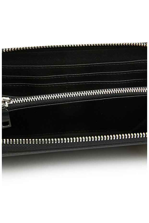 Siyah Kadın Suni Deri Cüzdan - 4