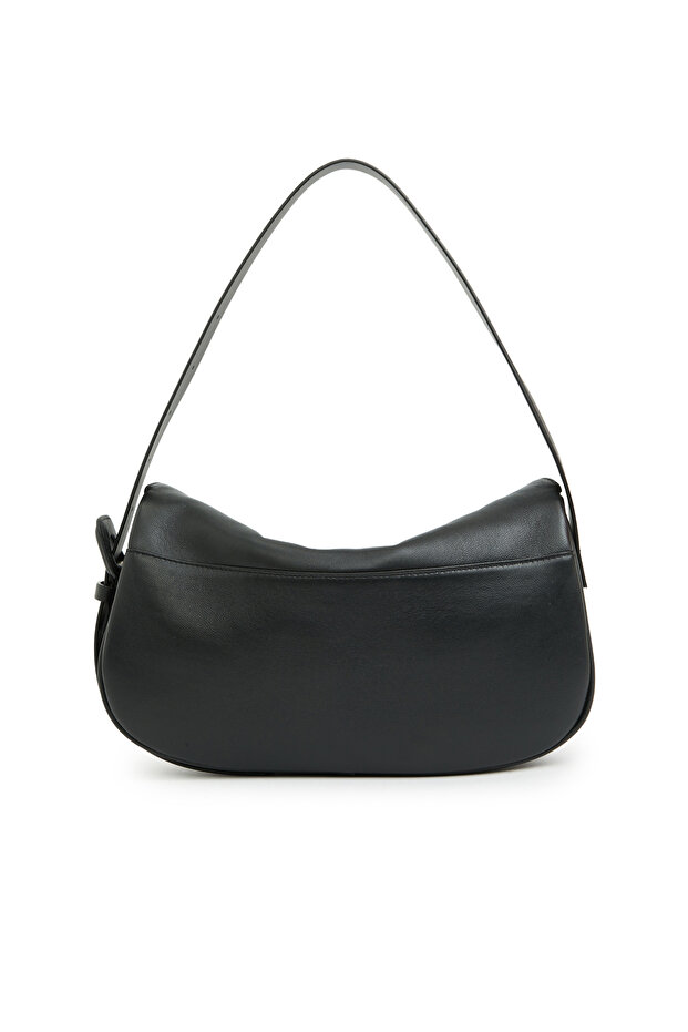 Siyah Kadın Deri Çanta - 3