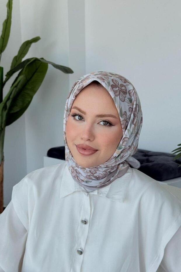 Meva Soft Eşarp Bej - 1