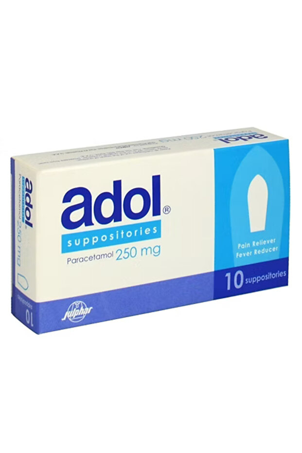 250 mg Paracetamol 10 Suppositories