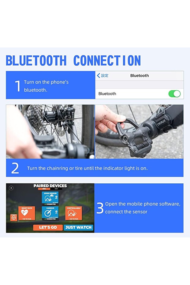 C3 Cycling Speed and Cadence Sensor | Bluetooth & ANT+ Wireless Bike Cadence Sensor Speed - 5