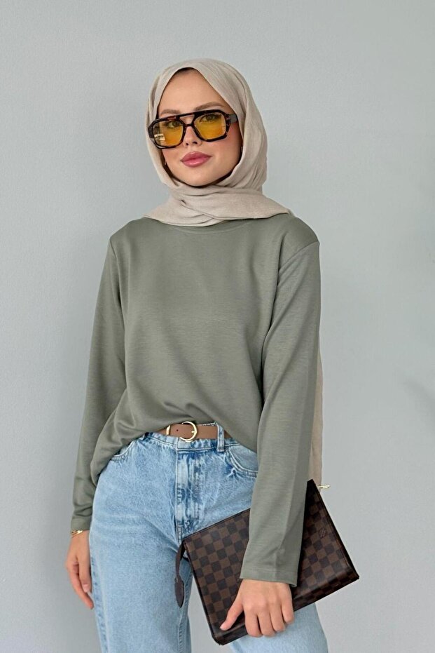 ملابس داخلية قطنية بأكمام طويلة بالنعناع - 1