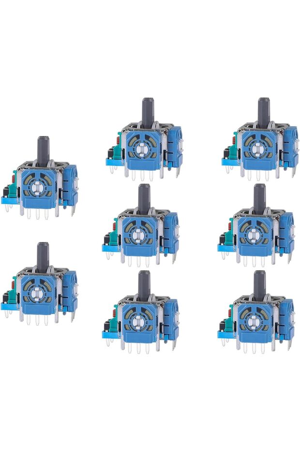 I K B K 8 Pieces of Replacement Thumb Sticks for PlayStation 5 Controller 3D Analog Sensor for Thumb - 1