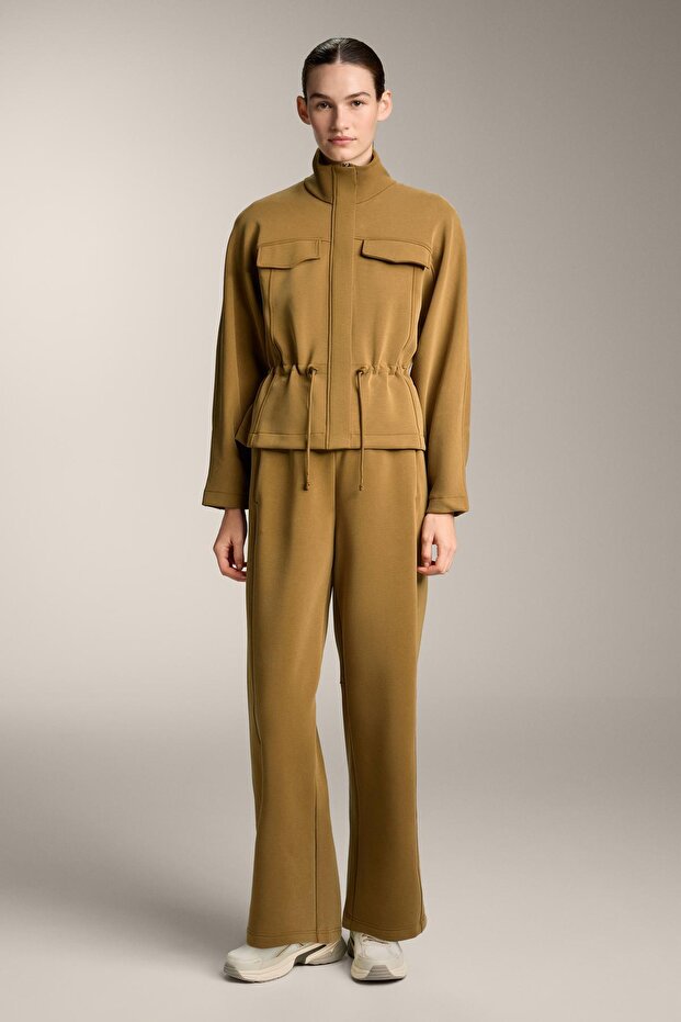 Modal brushed düz paça pantolon - 2