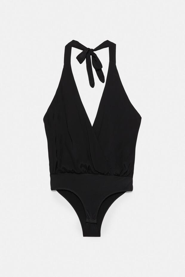 Drape detaylı halter body - 6