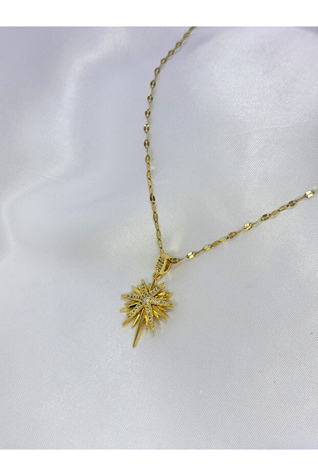 Gold Kuzey Yıldızı Kolye - 2