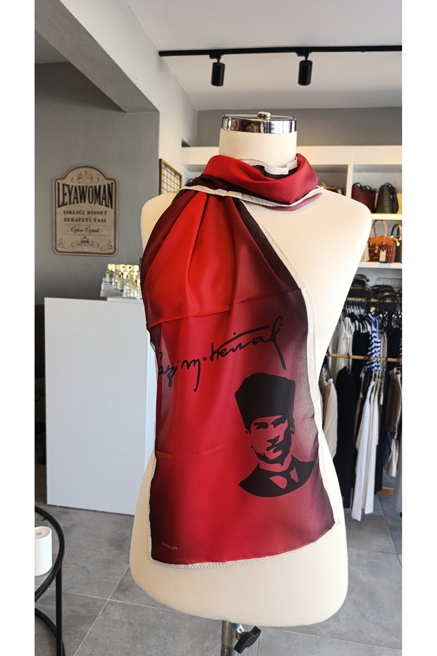 Ataturk Themed Scarf October 29 April 23 November 10 Special Fabric