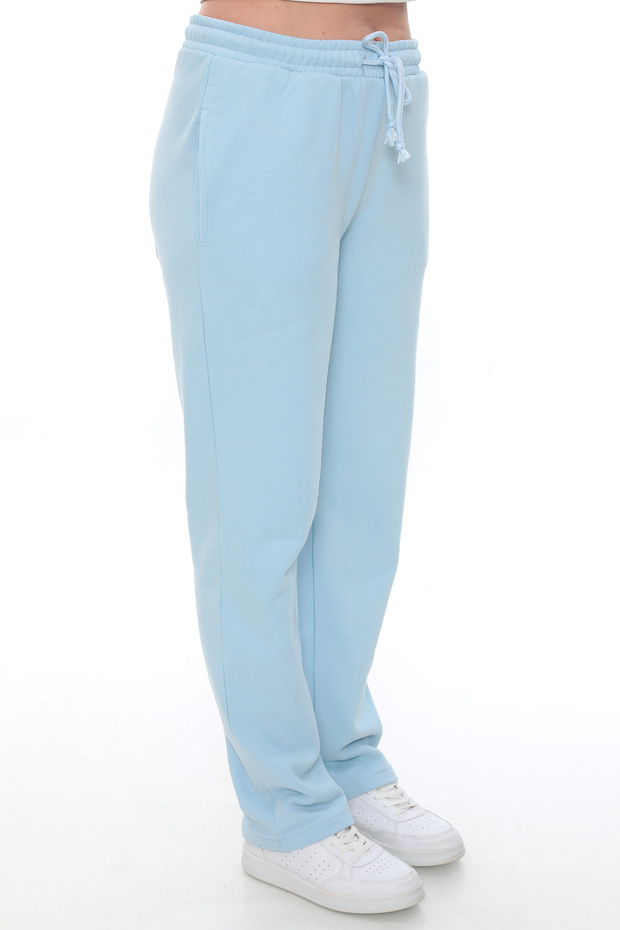 Kadın İçi Polarlı Kışlık Bağcıklı Eşofman Altı - 5