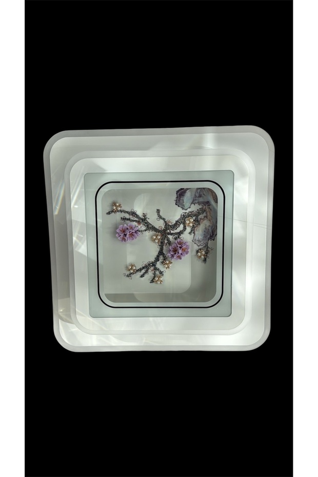 Lucent Modern Çiçek Desenli Plafonyer Avize - 6