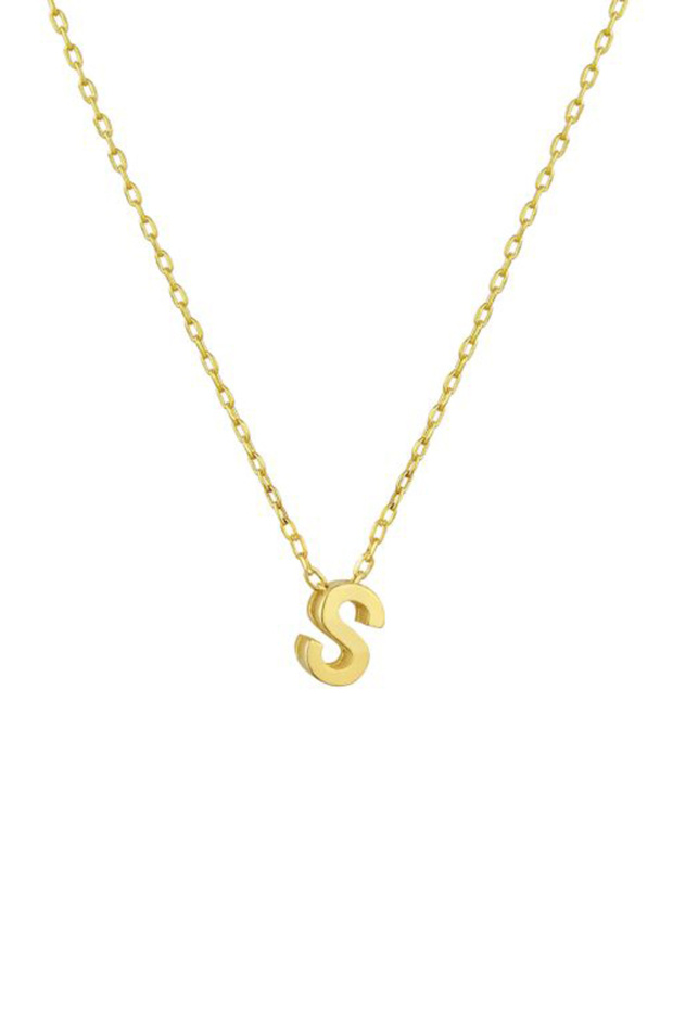 Kadın Mini S Harfli Kolye - 1
