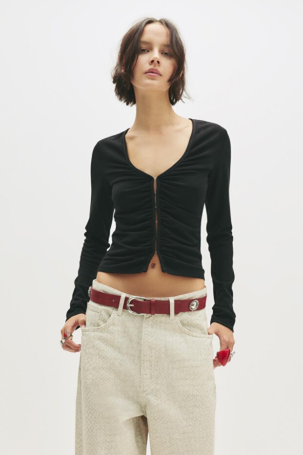 Uzun kollu çıtçıtlı top - 2