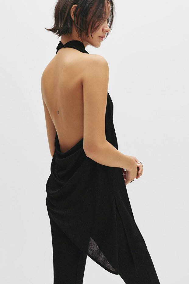 Parlak halter top - 5