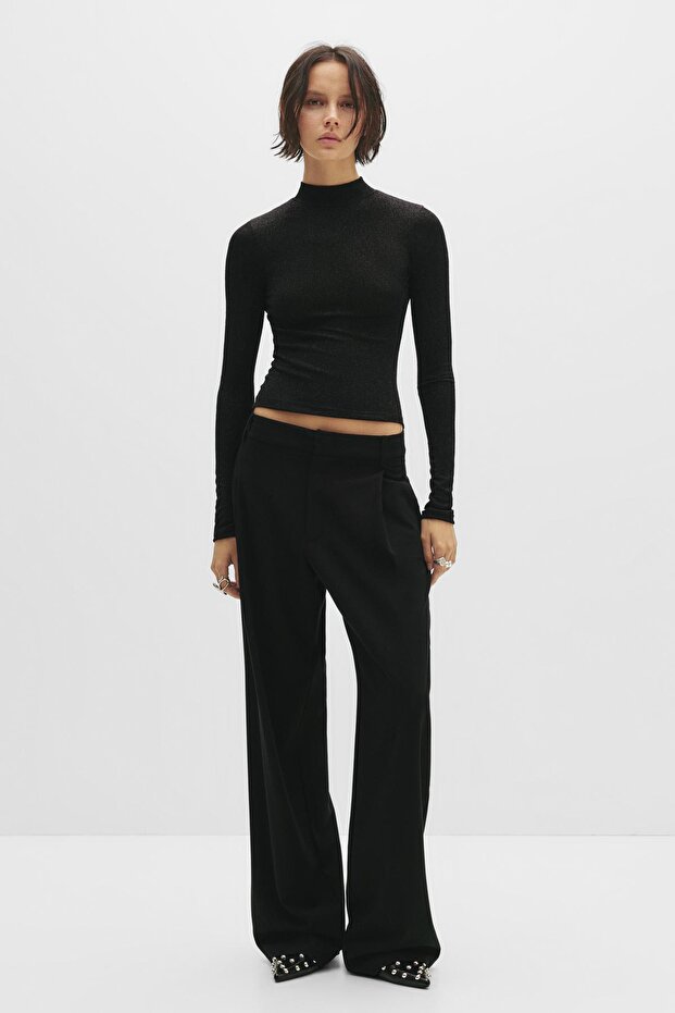 Sırt dekolteli parlak top - 5