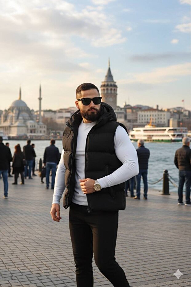 New Season Hooded Waterproof Puffer Vest