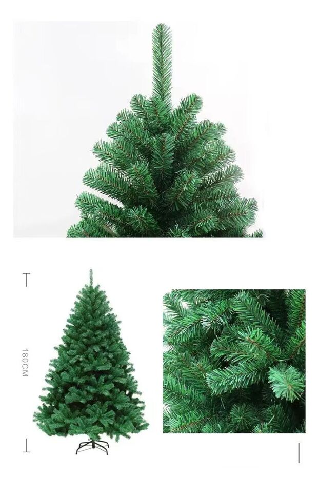 Premium Artificial Christmas Tree 1.8M – Dense Branches, Realistic and Easy to Assemble - 2