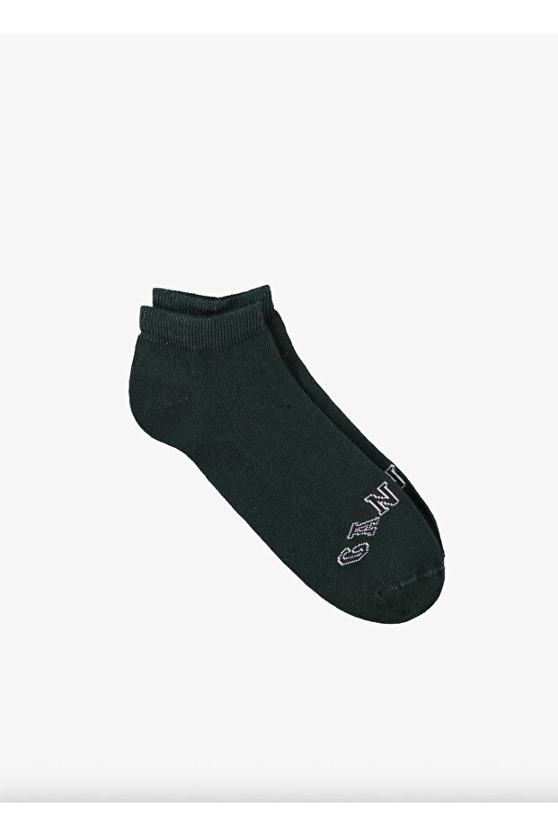 Unisex Yeşil Logolu Çorap - 1
