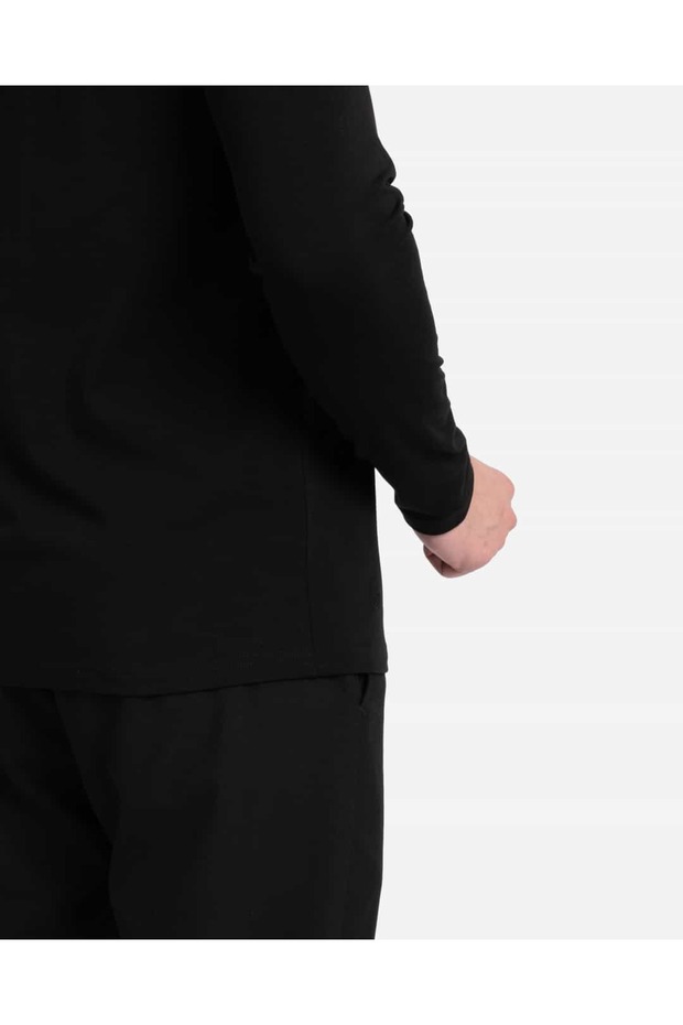 AD Erkek Siyah Basic Sweatshirt - 4