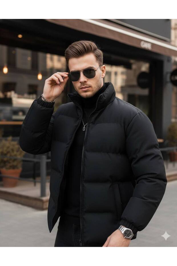New Season Waterproof & Fiber Filled Men's Inflatable Coat