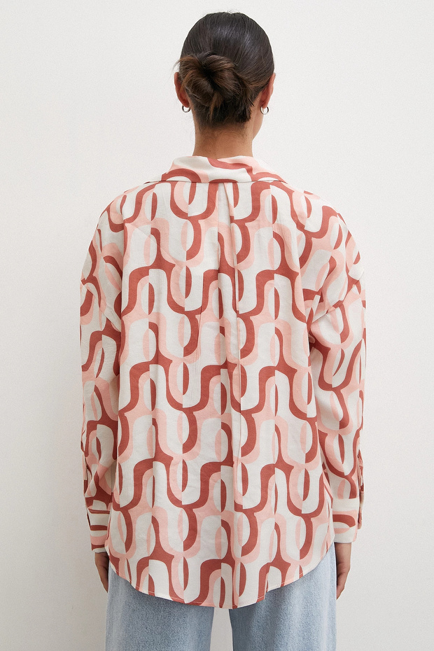 90'lar Pop Gömlek Krem - 6