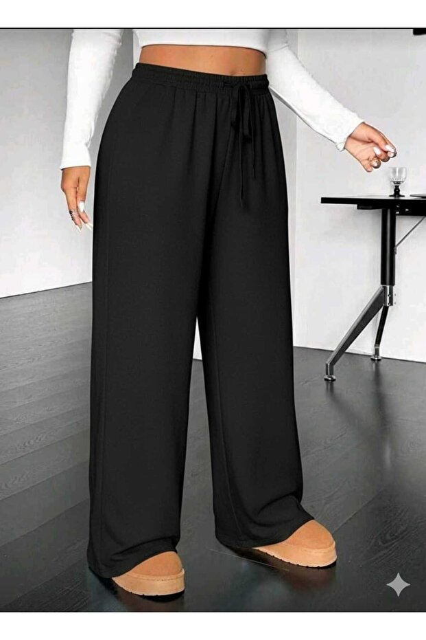 Black Basic Sweatpants - 5