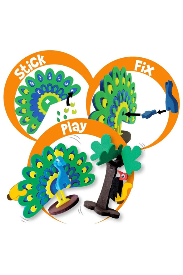 Puzzle 3D Pasari - 4