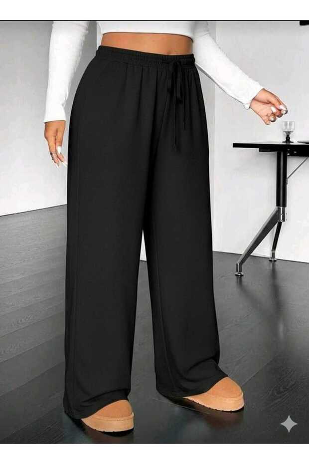 Black Basic Sweatpants - 4