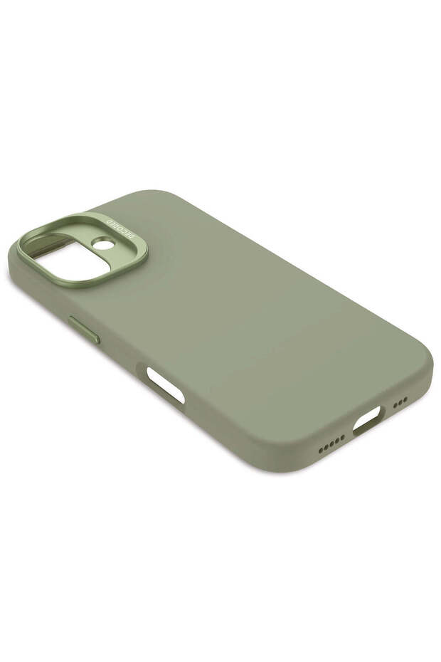 DECODED silicone protective case for iPhone 16, Green - 5
