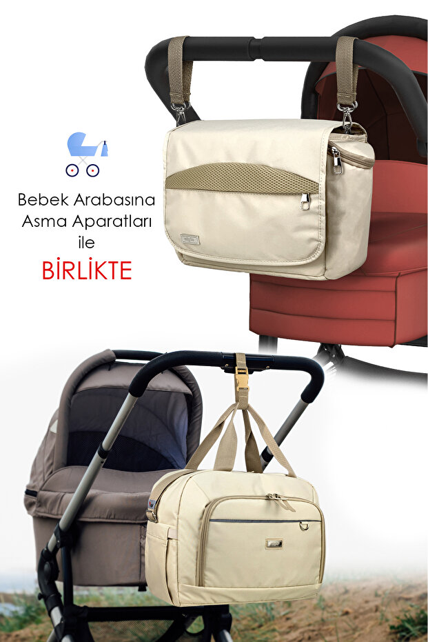 X Pro Stroller Bebek Arabası Çantası+Urban Anne Bebek Bakım Omuz Çantası Termos Çanta Hediyeli - 7