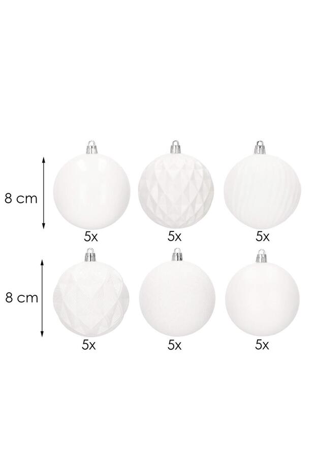 Коледна украса - Бяло - 4