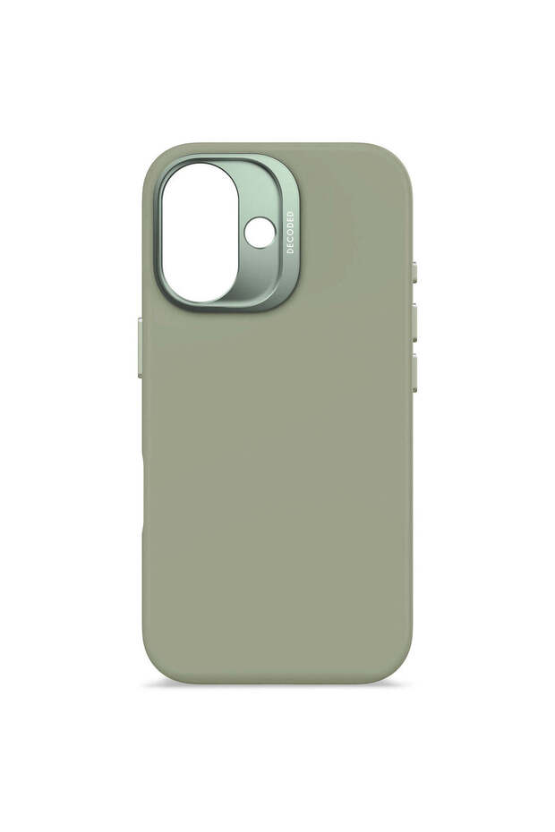 DECODED silicone protective case for iPhone 16, Green - 8