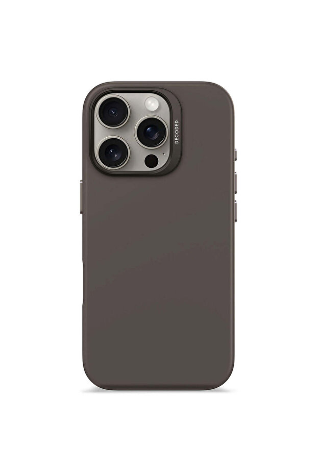 DECODED silicone protective case for iPhone 16 Pro Max, Brown - 1