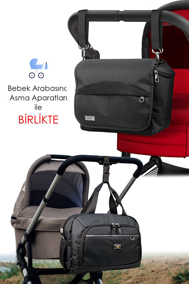 X Pro Stroller Bebek Arabası Çantası+Urban Anne Bebek Bakım Omuz Çantası Termos Çanta Hediyeli - 6