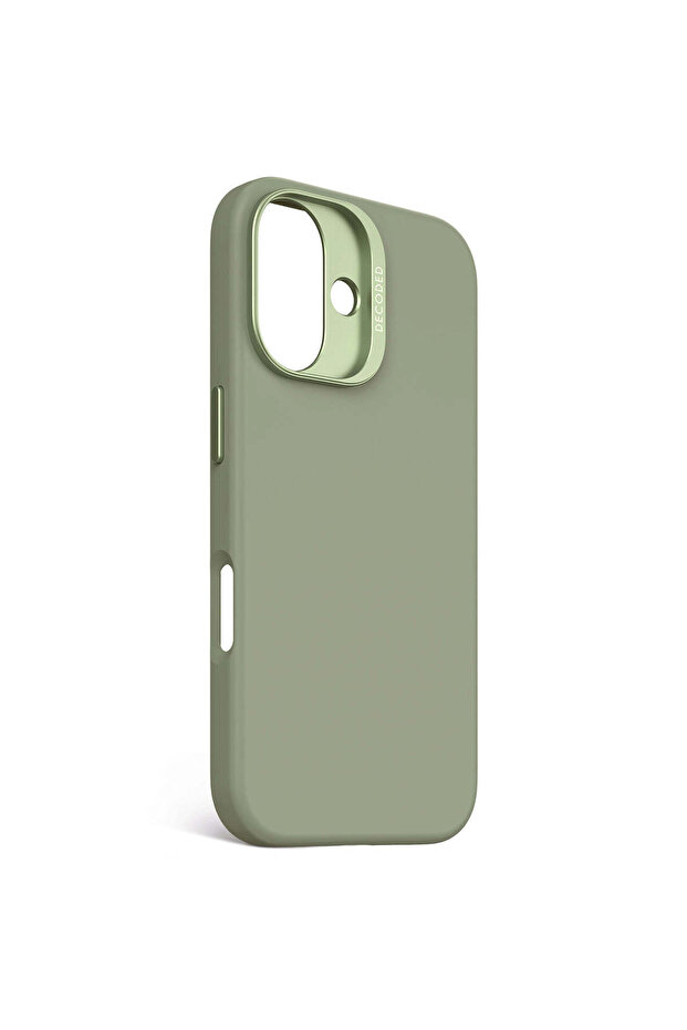 DECODED silicone protective case for iPhone 16, Green - 9