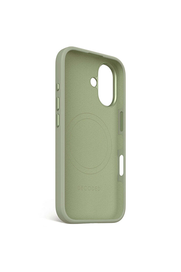 DECODED silicone protective case for iPhone 16, Green - 10