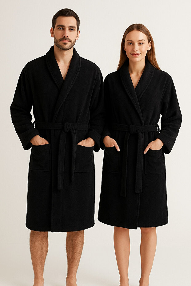 SİYAH BORNOZ %100 - 1