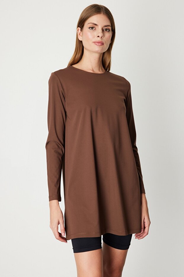 Long Sleeve Basic Tunic - 1
