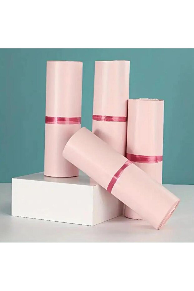 Kargo Poşeti, E ticaret Poşeti, Paketleme Poşeti, Cepsiz Kargo Poşeti, Pembe 25x35 (100 Adet) - 4