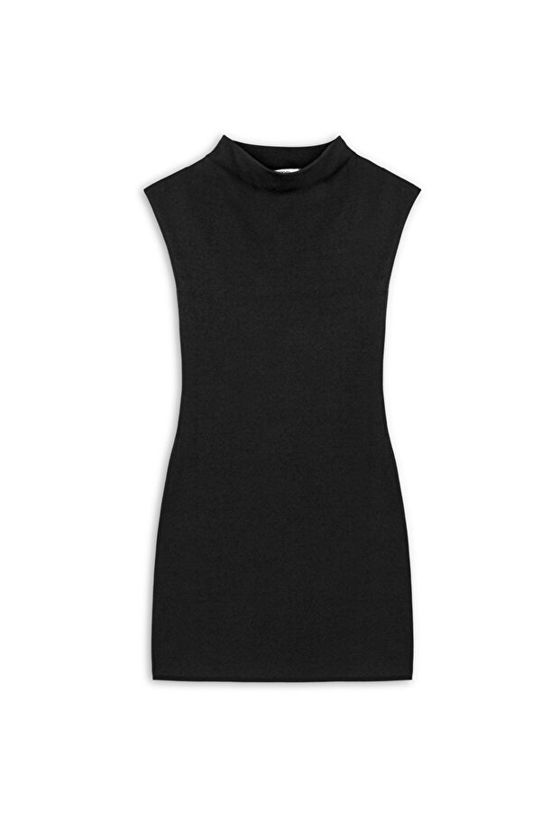 Triko mini elbise - 3