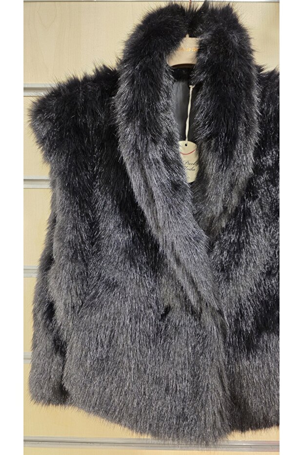 Fur Vest Plain Pattern - 2