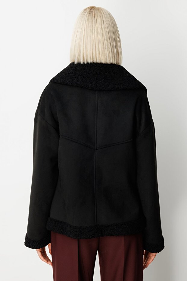 Teddy Kumaş Mont - 6