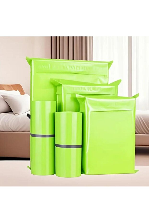 Kargo Poşeti, E ticaret Poşeti, Paketleme Poşeti, Cepsiz Kargo Poşeti, Yeşil 25x35 (100 Adet) - 1
