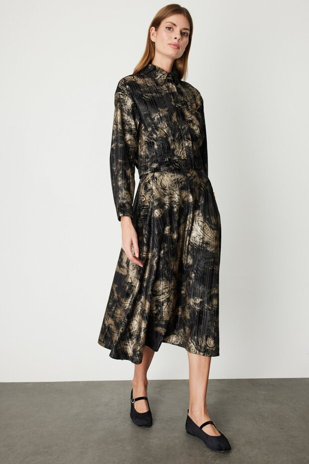 Desenli Midi Boy Etek - 2