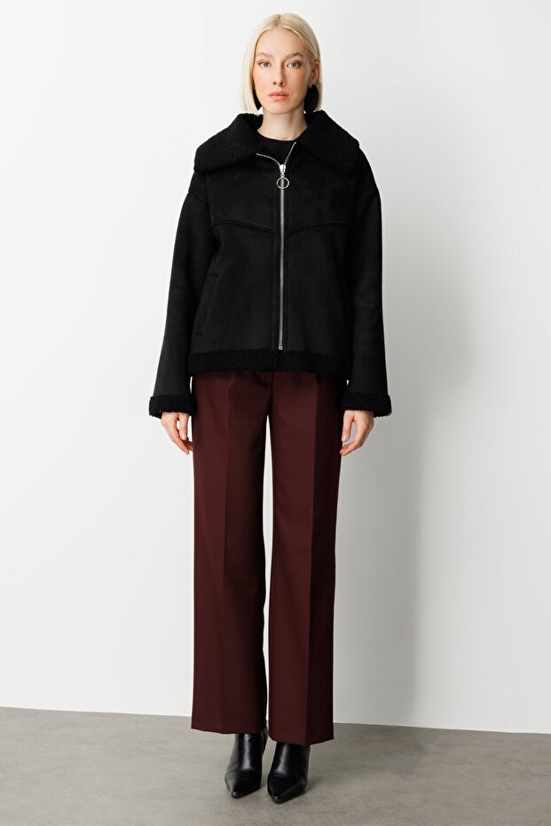 Teddy Kumaş Mont - 5