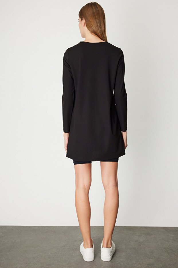 Uzun Kollu Basic Tunik - 5